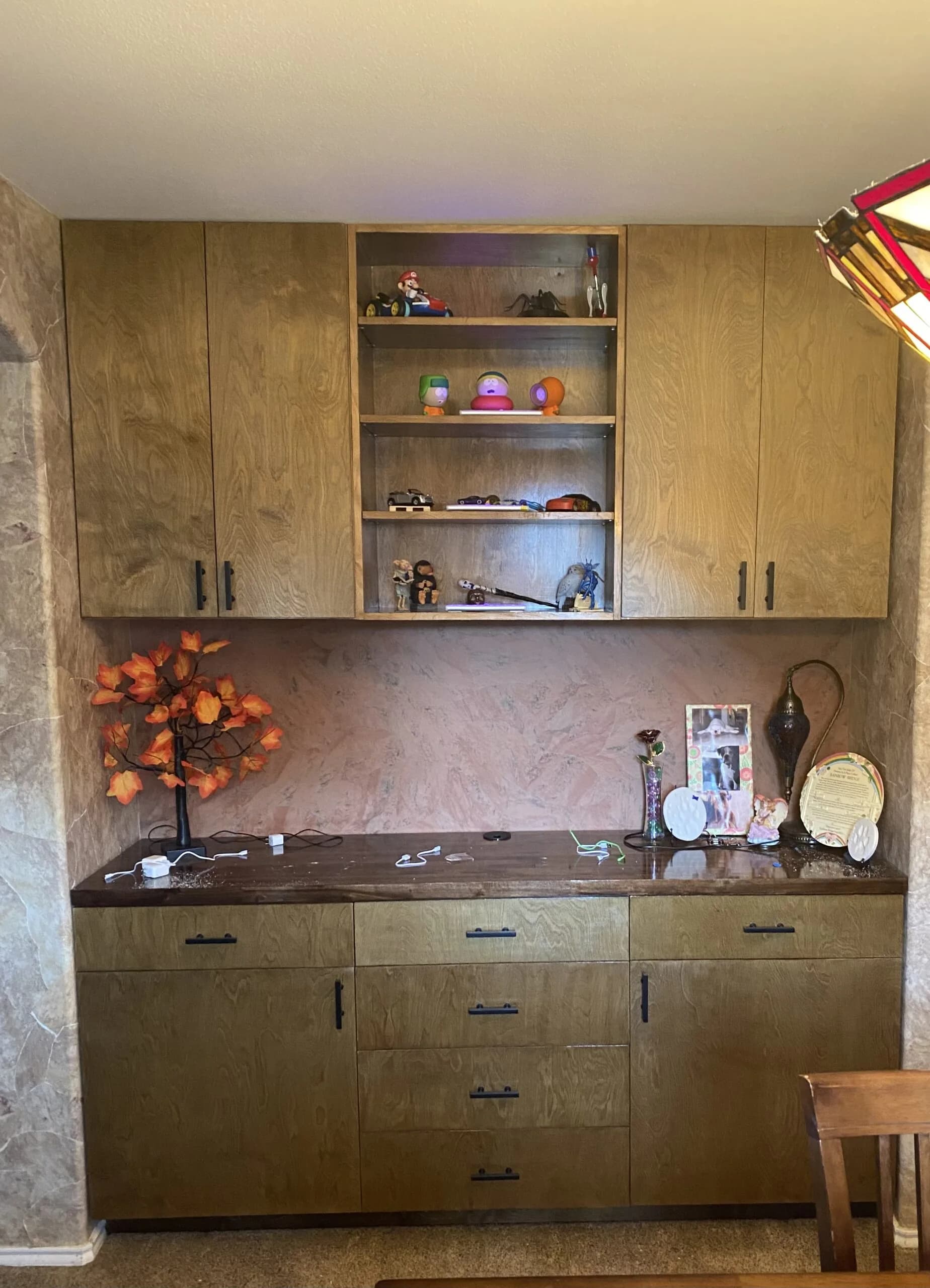 Custom buffet cabinets built for Cibolo TX dining room