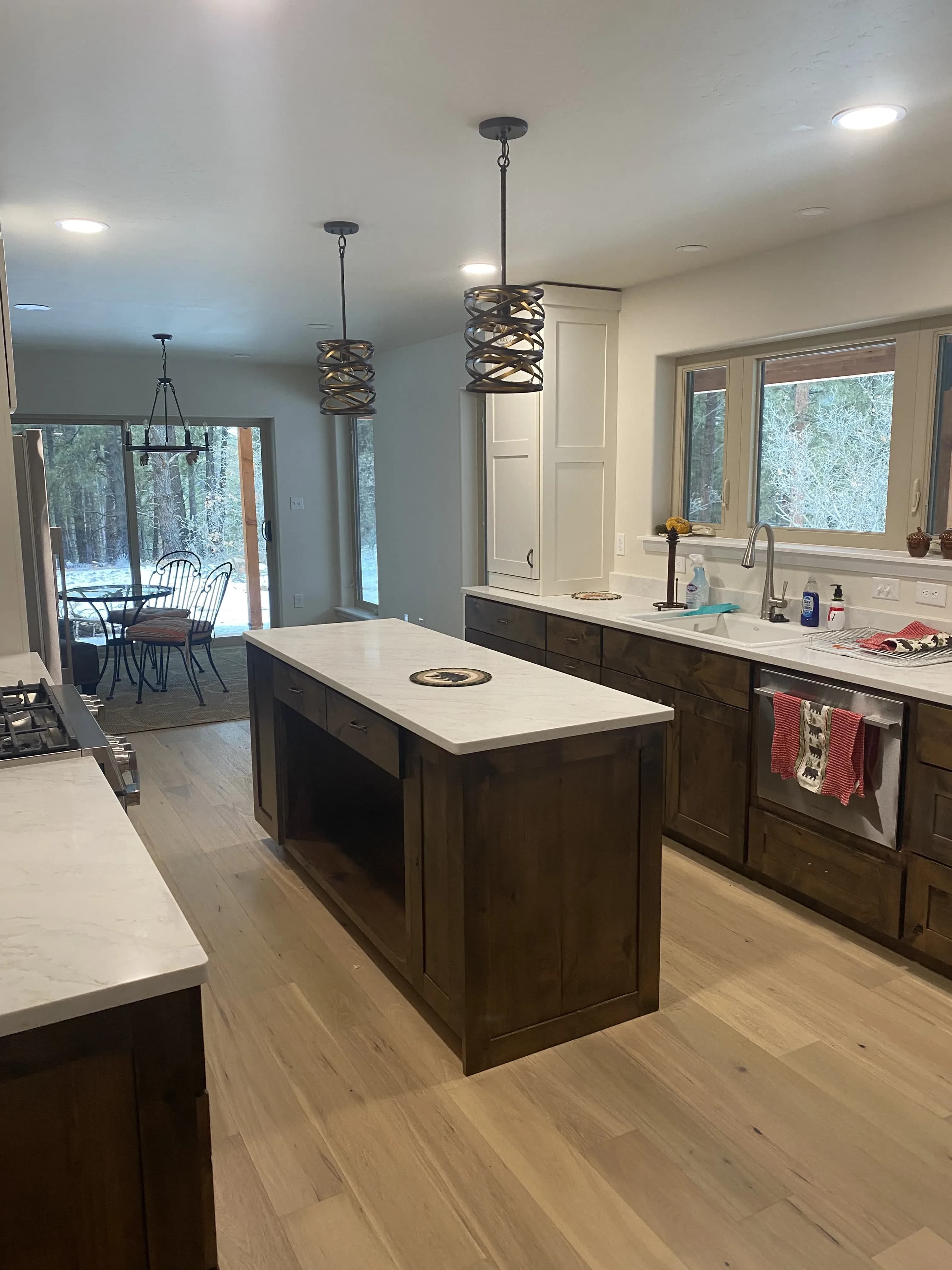Kitchen cabinet remodel with custom upper and lower cabinets in Comal County